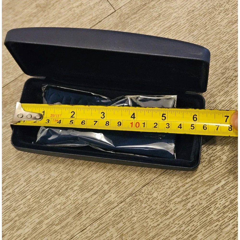 Champs navy blue Designer Glasses Hard Case ONLY Eye Storage Clamshell